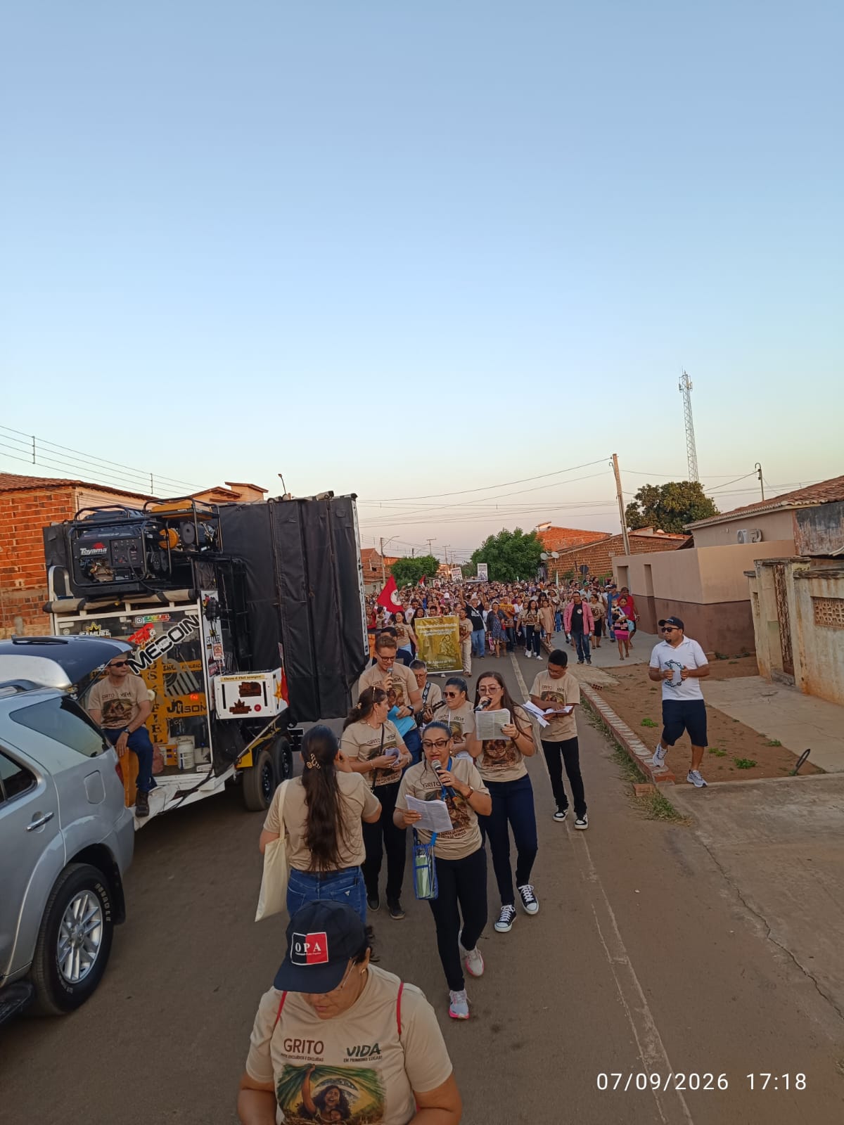 Jovens agricultores na feira